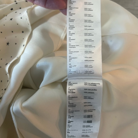 Maje Reto Asymmetrical Long Sleeved Dress Size 36/US4 galaxies of stars - Picture 6 of 7